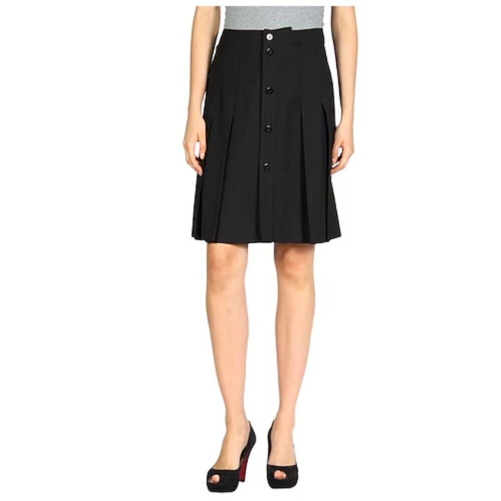 A.P.C. Jupe Town Midi Skirt Size XL (10) (42) NOIR Black